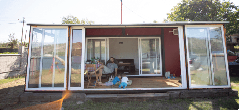 Container house interior